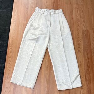 The Frankie Shop Cream Straight Leg Pants